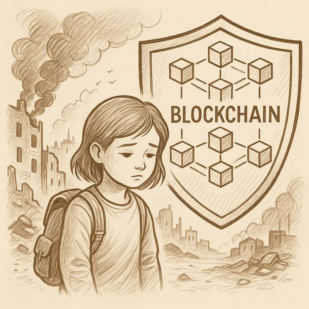 Blockchain, Conflict, & Courage: Creating Secure Futures for Women Children in Crisis